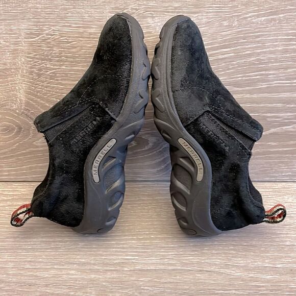 Merrell Jungle Moc Little Boys Size 12.5 Black Suede Slip On Shoe - Picture 9 of 9